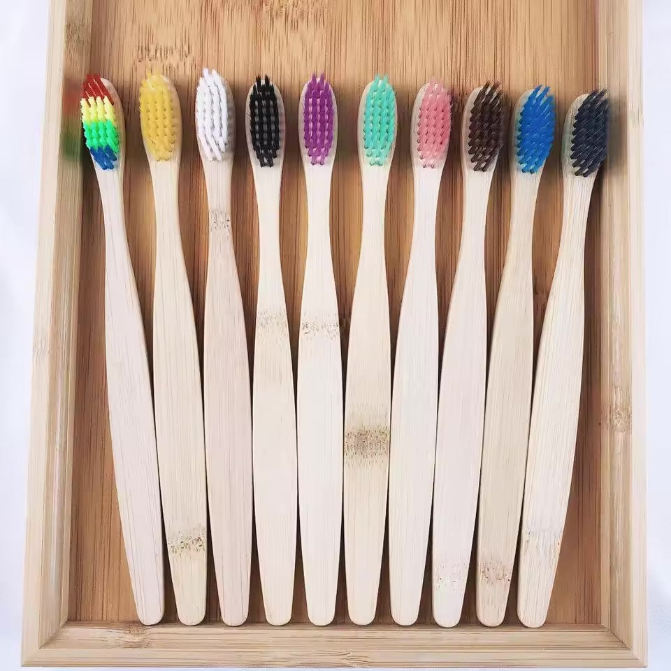 30pcs Eco-Friendly Bamboo toothbrush