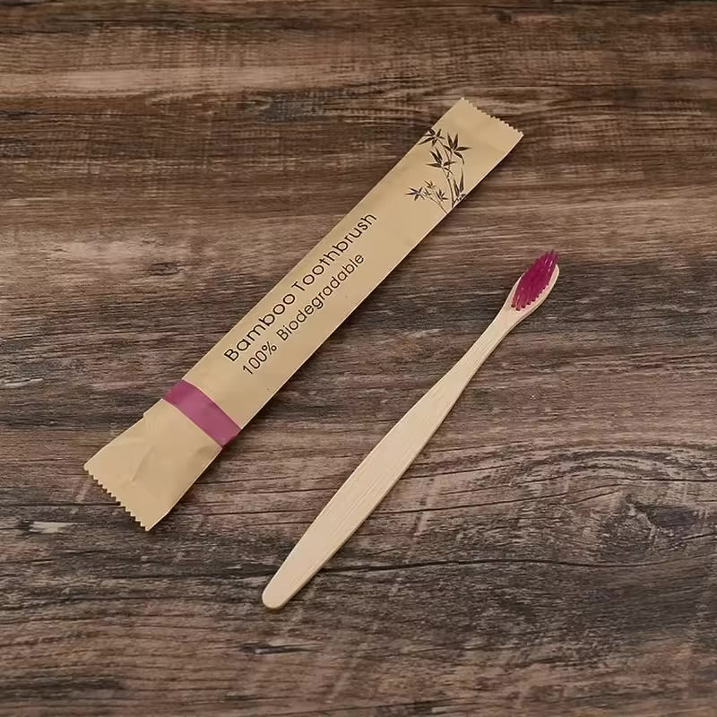 30pcs Eco-Friendly Bamboo toothbrush