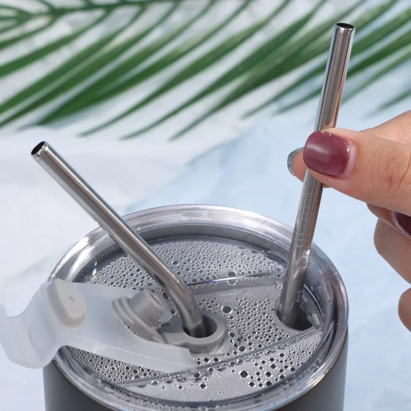 Eco-Friendly Stainless Steel Straw Food Grade Bent Pipe Metal Straw Reusable