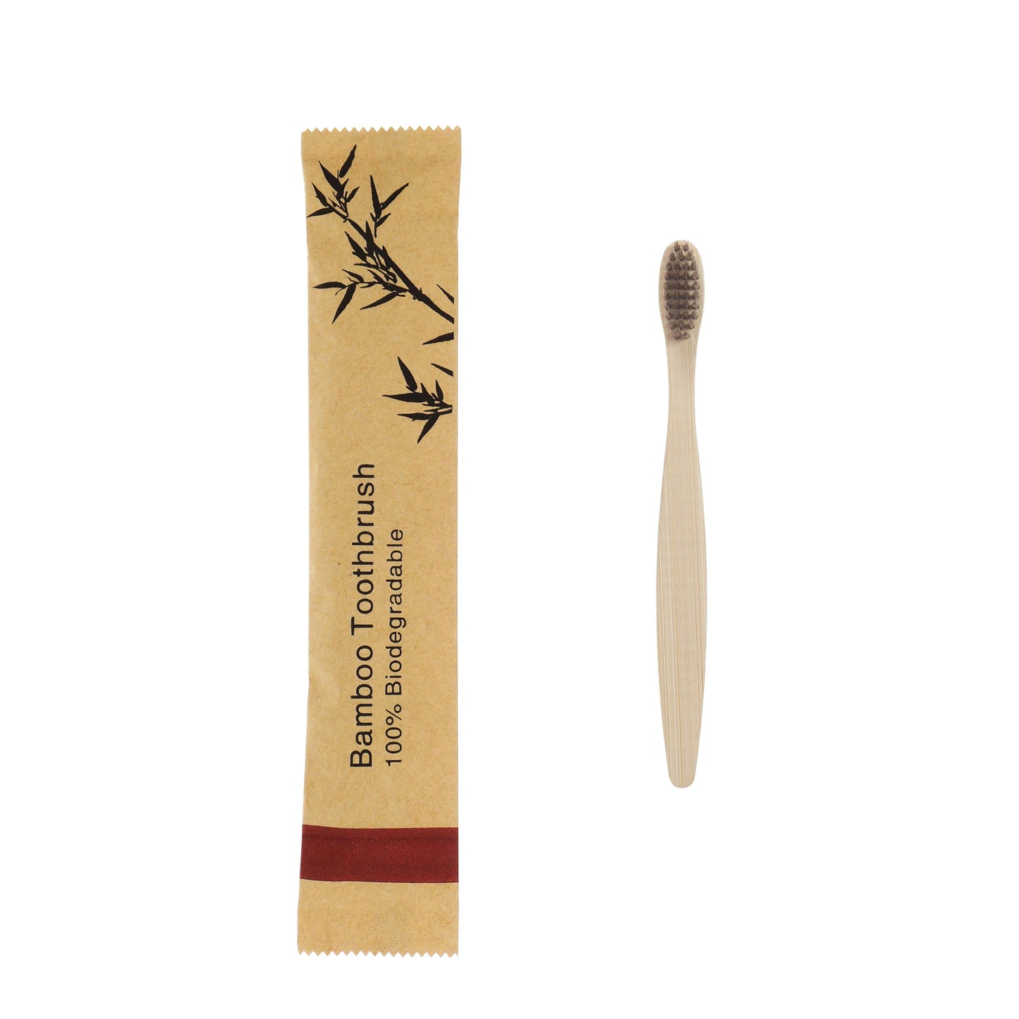 50Pcs Eco-Friendly Kids Bamboo Toothbrush Soft Bristles