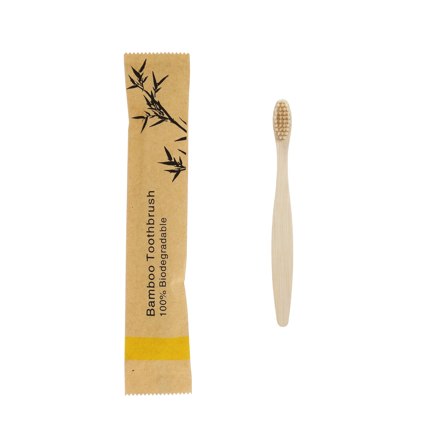 50Pcs Eco-Friendly Kids Bamboo Toothbrush Soft Bristles