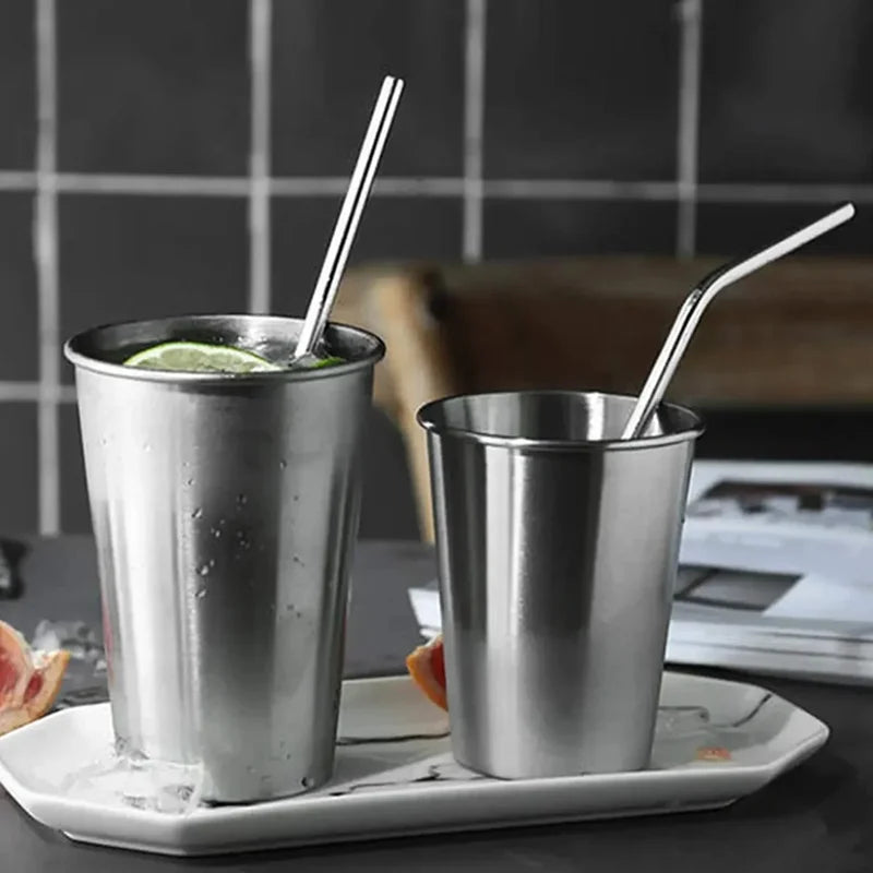 Eco-Friendly Stainless Steel Straw Food Grade Bent Pipe Metal Straw Reusable