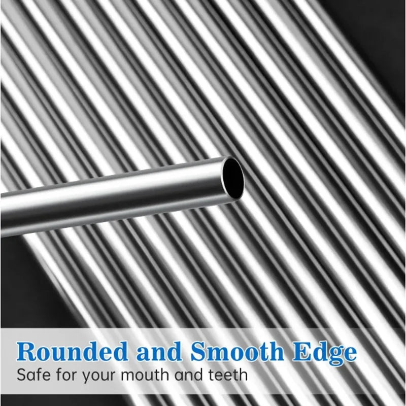 Eco-Friendly Stainless Steel Straw Food Grade Bent Pipe Metal Straw Reusable