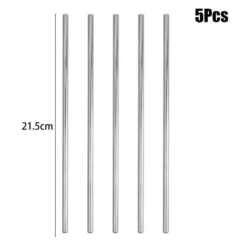 Eco-Friendly Stainless Steel Straw Food Grade Bent Pipe Metal Straw Reusable