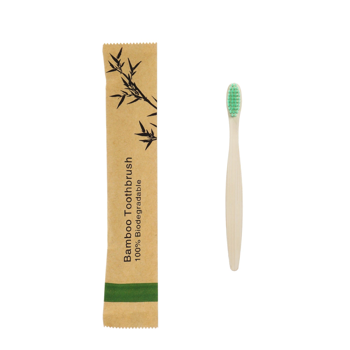 50Pcs Eco-Friendly Kids Bamboo Toothbrush Soft Bristles