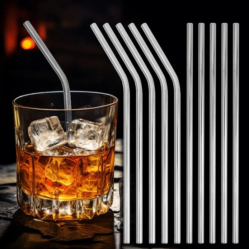 Eco-Friendly Stainless Steel Straw Food Grade Bent Pipe Metal Straw Reusable