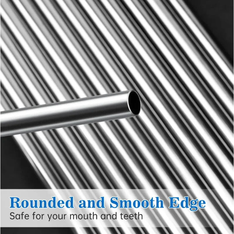 Eco-Friendly Stainless Steel Straw Food Grade Bent Pipe Metal Straw Reusable