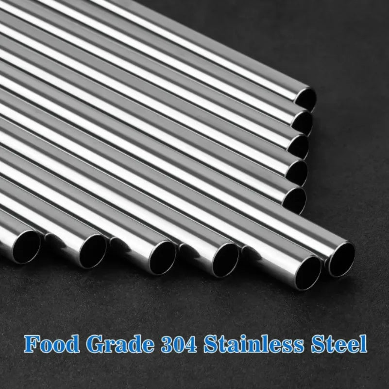 Eco-Friendly Stainless Steel Straw Food Grade Bent Pipe Metal Straw Reusable