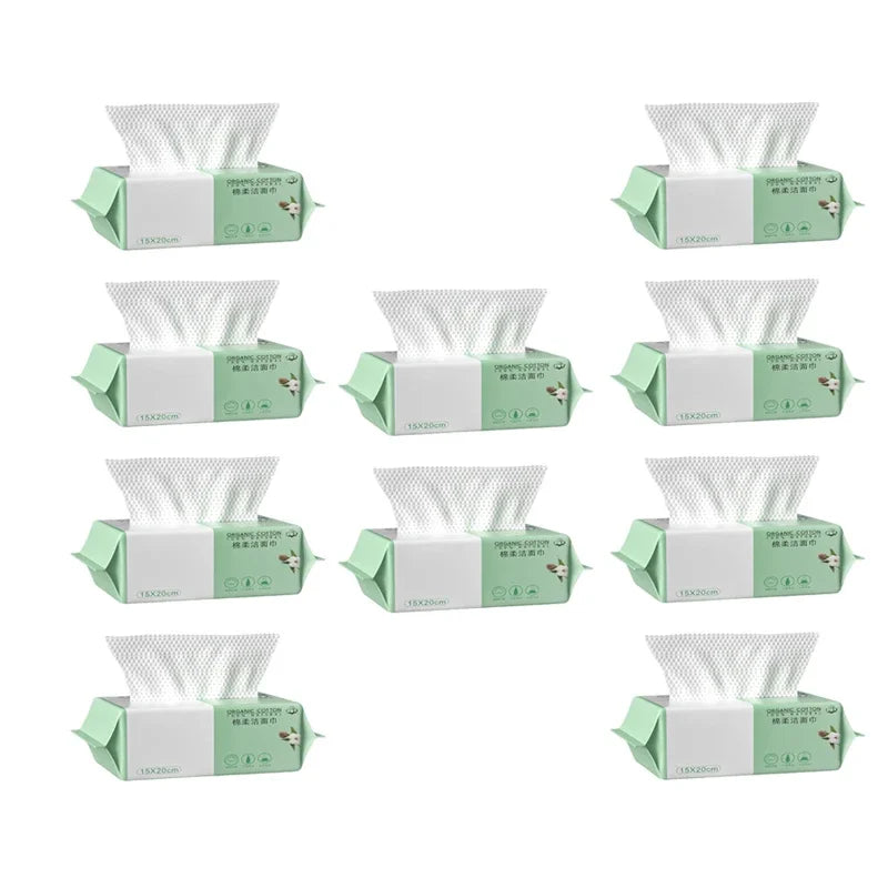 ECO-Fiendly 10pack Disposable Face Towel 100% Cotton