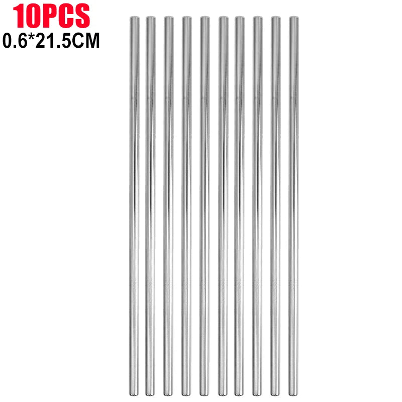 Eco-Friendly Stainless Steel Straw Food Grade Bent Pipe Metal Straw Reusable