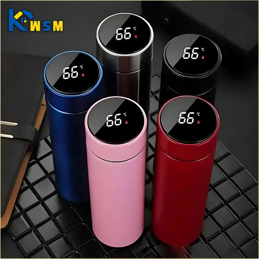 EcoFriendly 500ML Temperature Display Thermos Cup Stainless Steel
