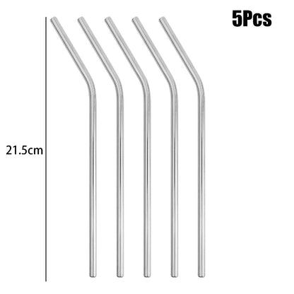 Eco-Friendly Stainless Steel Straw Food Grade Bent Pipe Metal Straw Reusable