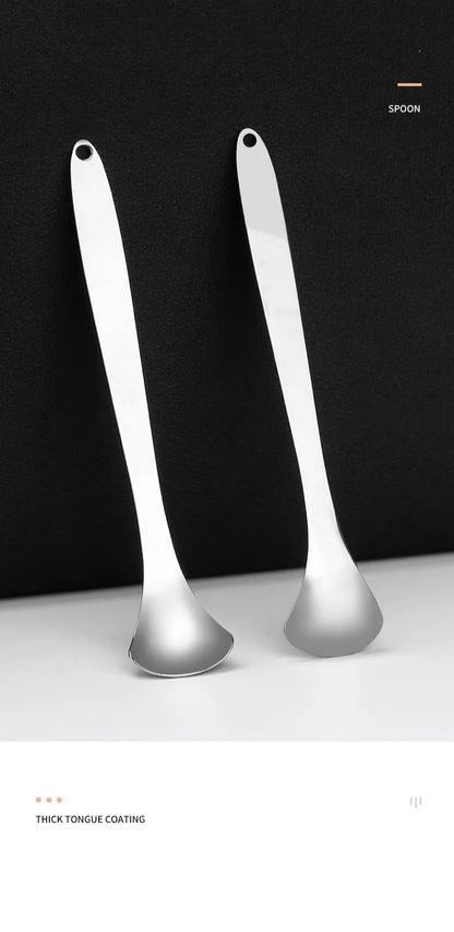 Eco-Friendly 3 Pcs/set Stainless Steel Tongue Scraper Metal Tongue Cleaner