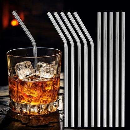 Eco-Friendly Stainless Steel Straw Food Grade Bent Pipe Metal Straw Reusable
