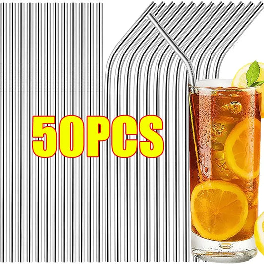 Eco-Friendly Stainless Steel Straw Food Grade Bent Pipe Metal Straw Reusable