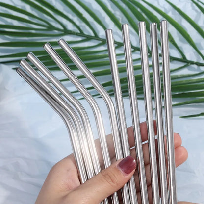 Eco-Friendly Stainless Steel Straw Food Grade Bent Pipe Metal Straw Reusable